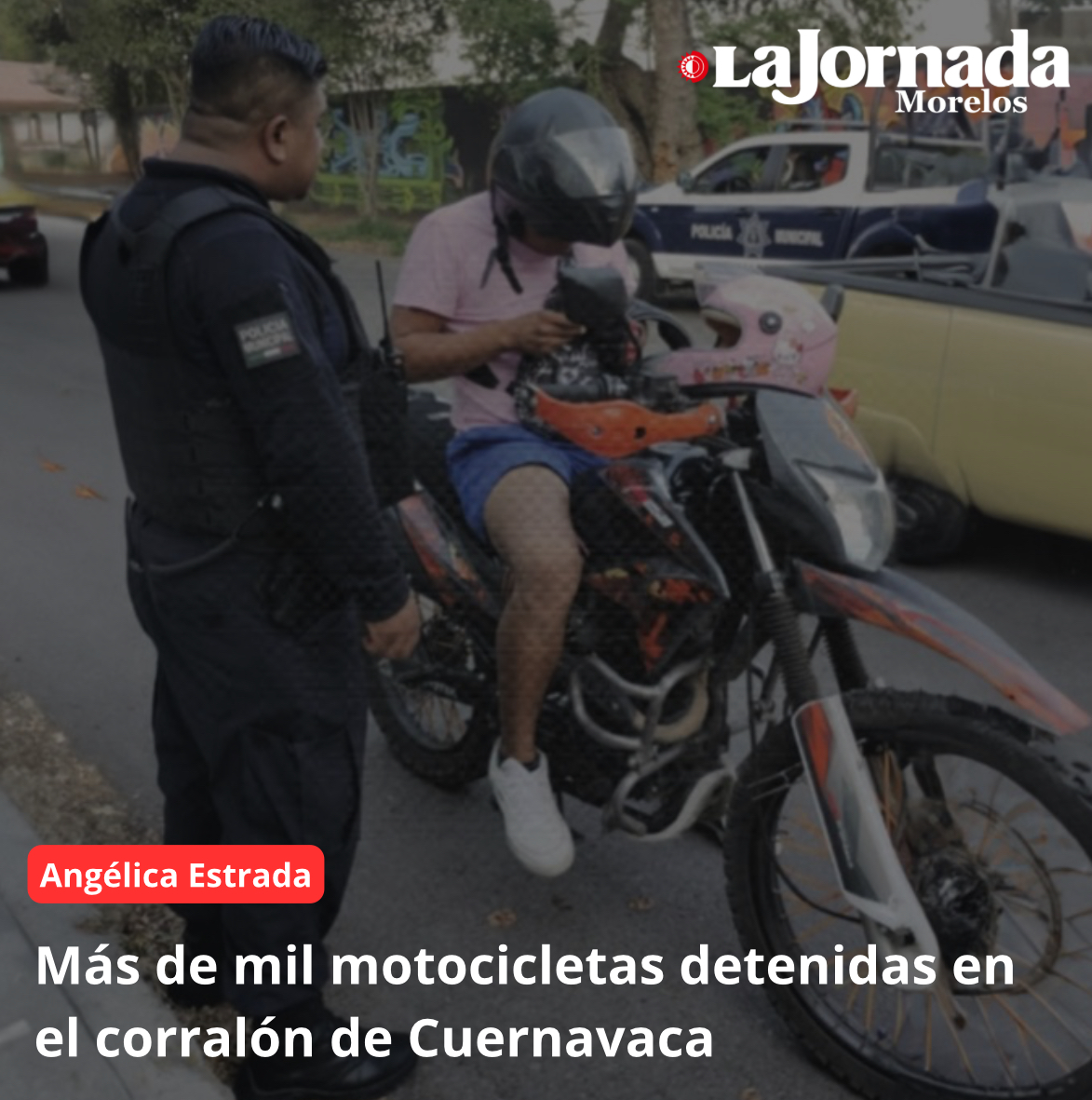 Más de mil motocicletas detenidas en el corralón de Cuernavaca