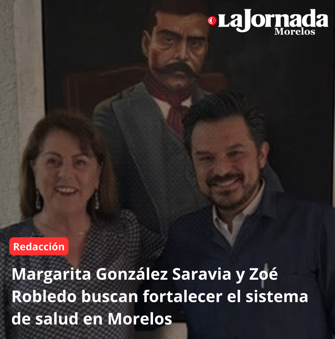 Margarita González Saravia y Zoé Robledo buscan fortalecer el sistema de salud en Morelos