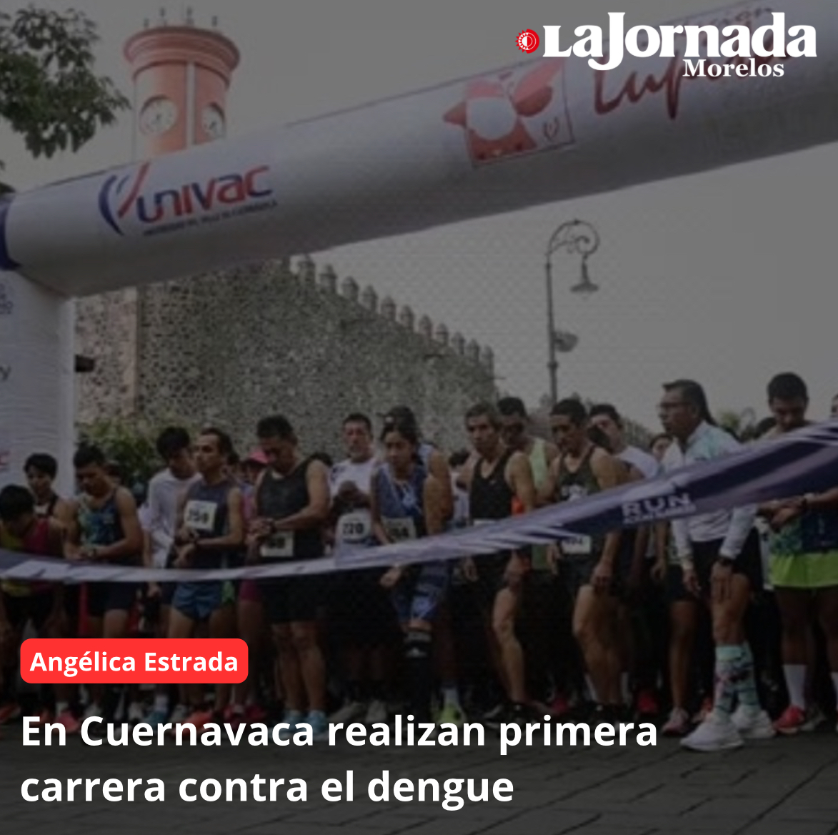 En Cuernavaca realizan primera carrera contra el dengue