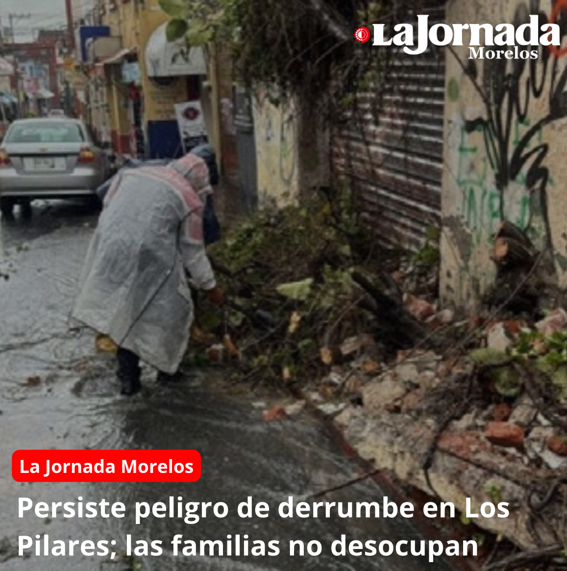 Persiste peligro de derrumbe en Los Pilares; las familias no desocupan